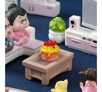 Miniature Living Room Furniture Set For 1/12 Dollhouses Enthusiast And Craft Model Project Scene Display Accessories Scene Decoration