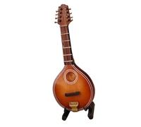 Miniature Mandolin Mini Mandolin Musical Instrument Model Collection Decorative Ornaments Display Musical Instrument Model Miniature (Color : Mandolin-12cm)