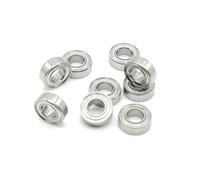 Miniature Metric Chrome Steel Ball Bearing MR74ZZ MR104ZZ MR115ZZ MR126ZZ MR128ZZ MR148ZZ 10Pcs(MR62ZZ 2X6X2.5)