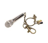 Miniature Microphone Model Realistic Decoration Exquisite Musical Instrument Desktop Shelf Ornament