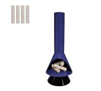 Miniature Mid-Century Modern-Style LED Fireplace, Mini Christmas Fire Place Lights, Small Fireplace for Desktop Lights with Flame Effect, Fireplace Lights Ornaments for Christmas Candlestick(Blue)