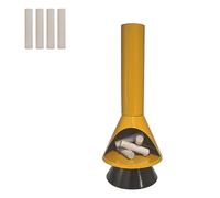 Miniature Mid-Century Modern-Style LED Fireplace, Mini Christmas Fire Place Lights, Small Fireplace for Desktop Lights with Flame Effect, Fireplace Lights Ornaments for Christmas Candlestick(Yellow)