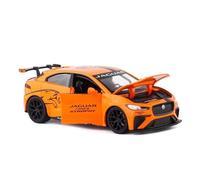 Miniature Model Car 1 32 For Jaguar I-Pcae E Metal Alloy Diecast Car Model Miniature Model With Sound Light Model Collectibles Scale Vehicles Toys(Orange)