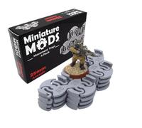 Miniature Mods, Assault Movement Tray, 25mm, 4 Pack, Storage and Gaming