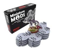 Miniature Mods, Assault Movement Tray, 28mm, 4 Pack, Storage and Gaming