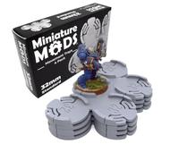 Miniature Mods, Standard Movement Tray, 32mm, 4 Pack, Storage and Gaming