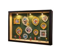 Miniature Museum Kit, Easy To Display, 22.7x31.4x3.7cm, DIY Mini Museum Silhouette Box, Mini Frames & Figurine, Multipurpose, Ideal For Rooms, Bedrooms, Desks, Or Shelves, Adding