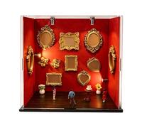 Miniature Museums Shadows Box Set with Resin Frame, Red