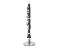 Miniature Musical Instrument Figurines Miniature Oboe Model Metal Musical Instrument Ornaments Desk Decoration