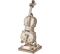 Miniature Musical Instrument Model,3D Wooden Puzzles for Adults,Wooden Puzzles Guitar Craft Model to Build Musical Instruments Birthday Gifts for Family and Friends (TG411 cello)