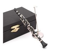 Miniature Musical Instrument Sets Clarinet Instrument Model Ornament Mini Oboe Decoration(19cm clarinet arrangement)