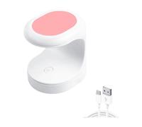 Miniature Nail Lamp - U V/LED Nail Dryer U V Light for Nails for Gel Nail Polish, Poly Builder Nail Gel, Glues Gel, Nail Art Tools for Home Starter DIYs Professionals Salon