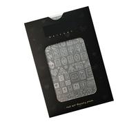 Miniature Nails Art Stamp Plate with Stylish Patterns Metal Template for Creative Designs Jewelry Making Tool Easy Nails Stamping Tool Stainless Steel Craft Stamp Plate