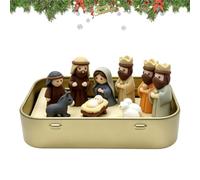 Miniature Nativity Scene 3D Printing - - Religious Statues Tin Box Nativity