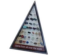 Miniature Natural Crystal Agate Gemstones 36 Types Compact Display Case Included Suitable for Educational Purposes Natural Mineral Specimens Collection