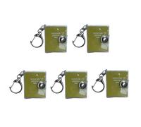 Miniature Notebook Keychain Refillable Journal Travel Notebooks Memobook Pocket PVC Notepads for Keyring Bag Charm Tiny Keychain Notebook