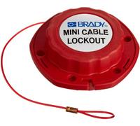 Miniature Nylon Cable Lockout System, 100mm x 2.44mx 45mm, Red