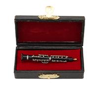 Miniature Oboe Brooch, Musical Instrument Fashion Lapel Brooch with Case for Music Lover Gift Collection
