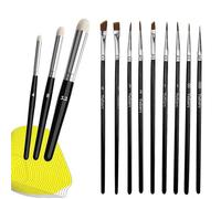 Miniature Paint Brushes drybrush Set,12 PCS fine Detail Paint Brush Dry Brush,Model Paint Brushes Dry Brushes for Citadel Game Model,Large Medium Detailed Models,Model Painting