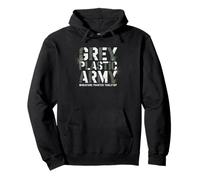 Miniature Painter Grey Plastic Army Unpainted Humor Minis Pullover Hoodie