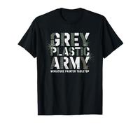 Miniature Painter Grey Plastic Army Unpainted Humor Minis T-Shirt