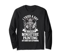 Miniature Painter Painting Miniatures Long Sleeve T-Shirt