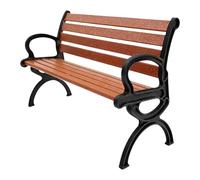 Miniature Park Bench - 9.3 Cm 3D Printed Dolhouse Furniture, Tiny Garden Decor, Realistic Landscape Model, Dolhouse Bench Model, Diorama Accessory For Lawn Display Creative Craft Projects