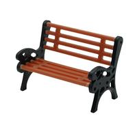 Miniature Park Bench - Decorative Street Bench, Tiny Park Chair | Architectural Scenery Decoration, Model Train Layout Bench, Realistic Wooden Bench for Diorama, Outdoor Bench indoor