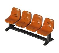 Miniature Park Bench Model Furniture Seating Realistic Resin Ornament for Architectural Decoration Village Scenes Miniature Accessories, 4 Seat