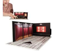 Miniature Parking Diorama | Garage Made of Diecast Metal in 1:24 Scale | Illuminated Display for Car Collections | Shelf Decoration for Indoor Use