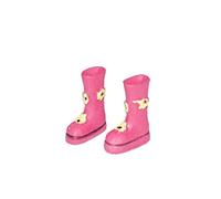 Miniature Patterned Wellington Pink Boots - 1/12th Scale For Fairy Gardens