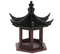 Miniature Pavilion Model Plastic Delicate Tabletop Ornament for Offices