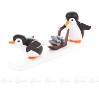 Miniature Penguin Fishmonger WxHxD 10cmx4cmx2 cm NEW Erzgebirge Christmas Figure