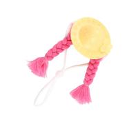 Miniature Pet Costume Hat With Long Braids For Cockatiels Hamsters Soft Woolen Design Photo Party Decoration Cute Hat For Tiny Pet