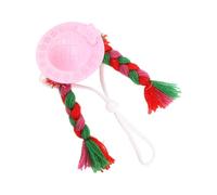 Miniature Pet Costume Hat With Long Braids For Cockatiels Hamsters Soft Woolen Design Photo Party Decoration Cute Hat For Tiny Pet