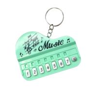 Miniature Piano Keychain Colorful Light Effect Portable Electronic Keyboard Toy Kids Educational Music Learning Gift Portable Keyboard Keyring