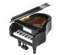 Miniature Piano, Mini Wooden Grand Piano Musical Instrument Display Ornament Model Collectible Model for Displays and DIY Projects