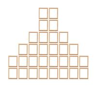 Miniature Picture Frames - 30 Pack Wooden Mini Photo Frames for Dollhouse, DIY Crafts, and Home Decor Plastic 3.0 x 2.4 x 0.24 Inches Perfect for Small Photos, Wall Decorations, and Creative Projects