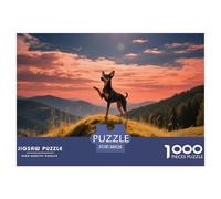 Miniature Pinscher, 1000-piece Jigsaw, Calming Yet Stimulating Indoor Activity, Perfect for Keepsakes Or Gallery Walls, Suitable for Ages 8+, Pet Dog, 38x26cm/1000pcs