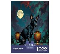 Miniature Pinscher 1000-Piece Puzzles for Adult Challenging Puzzles Fun, Challenging & Brainteasing Games Gifts for Men And Women Home Decoration Puzzle 70x50cm/1000pcs