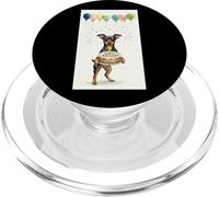 Miniature Pinscher Birthday Dog Mom Min Pin Cake Balloons PopSockets PopGrip for MagSafe