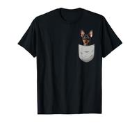Miniature Pinscher Chest Pocket Minpin T-Shirt
