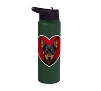 Miniature Pinscher Heart Stainless Steel Insulated Water Bottle