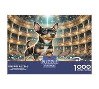 Miniature Pinscher Jigsaw Puzzles 1000 Piece Fit Adults Or Families Together Challenging Puzzles for The Whole for Women Home Decoration 100% Recvcled Cardboard 38x26cm/1000pcs