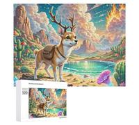 Miniature Pinscher Jigsaw Puzzles Puzzles for Adults Kids. 500 Piece Cute Pet Great Gifts Challenge Toy Educational Games Home Decoration for Educational Games Gifts 500 PCS