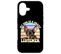 Miniature Pinscher Min Pin Dog Therapist Great Listener Pet Case for iPhone 17