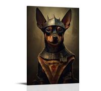 Miniature Pinscher Viking Poster Wall Art Poster Gift For Friend Bed Room Living Room Decor Modern Aesthetic Poster Decorative Painting Canvas Wall Posters And Art Picture Print Modern Family Decor