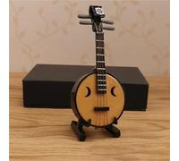 Miniature Pipa Model With Stand And Case Mini Zither Mini Chinese Traditional Musical Instrument Ornaments(S)