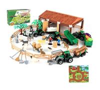 Miniature Playset with Rearrangeable Pieces for Pretend Play, C | Loose Figures and Scene Structures, Flexible Positioning for Changing Layouts, Miniature Settings for Role Play