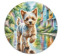 Miniature Poodle 1000 Piece Jigsaw Puzzle for Adults Animal Theme Brainteasing Jigsaws Educational Games Fun Present & Activity 1000pcs (67.5x67.5cm)